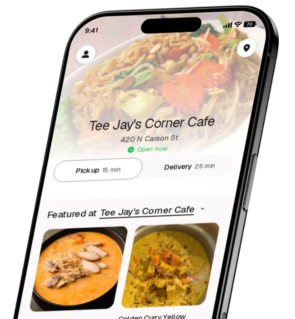 Tee Jay's Corner Cafe app preview